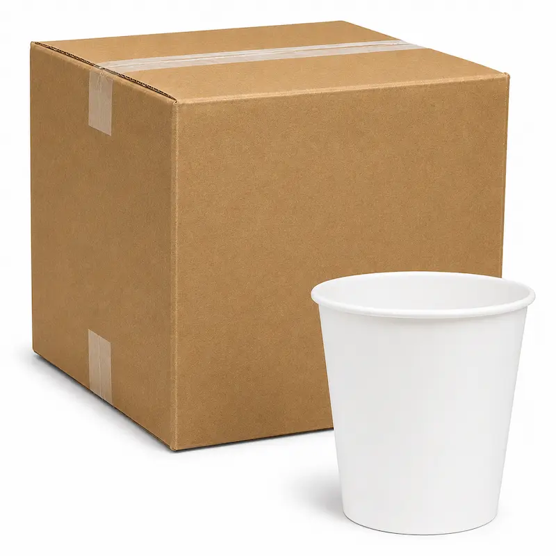 Vasos de Papel para Café y Bebidas Calientes 4 oz – Caja 1000 Piezas