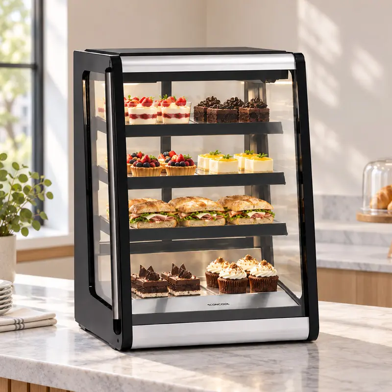 Vitrina Exhibidora Refrigerada sobre Mostrador con Vidrio Modelo: RTW-129L