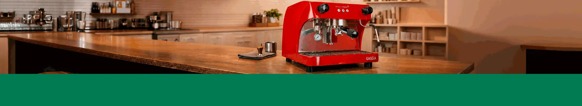 Cafetera Industrial Gaggia Ruby Pro Roja - Un Grupo - 120 Tazas por Hora - Cafetera Italiana