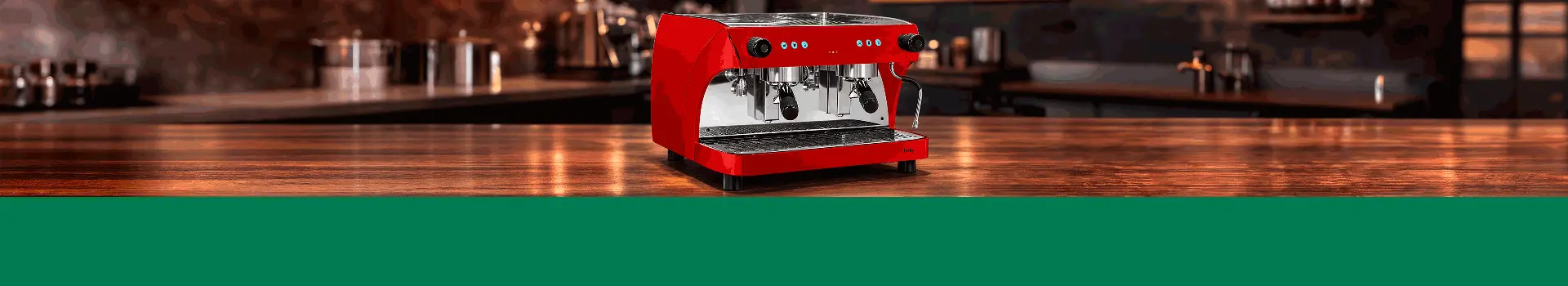 Cafetera Industrial 2 Grupos Ruby Pro Two Roja – 180 Tazas por Hora – Cafetera Italiana