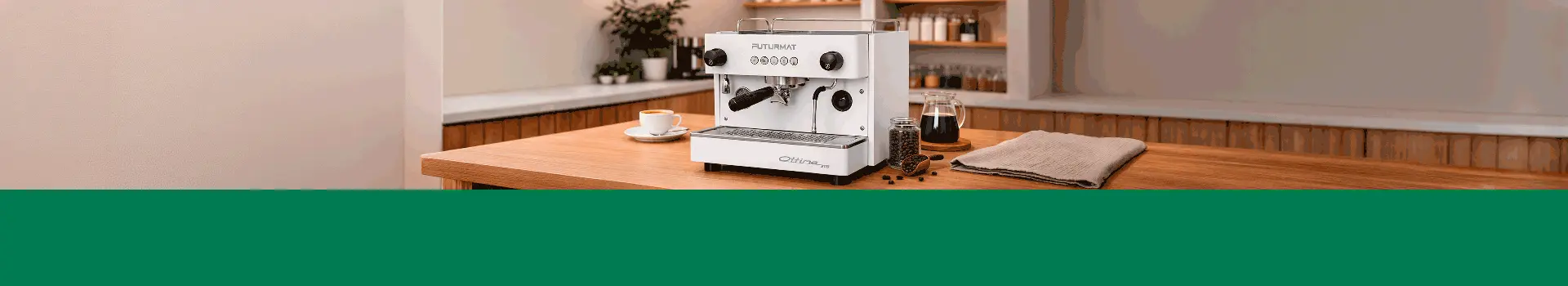Cafetera Profesional Futurmat Ottima EVO Blanca – 1 Grupo