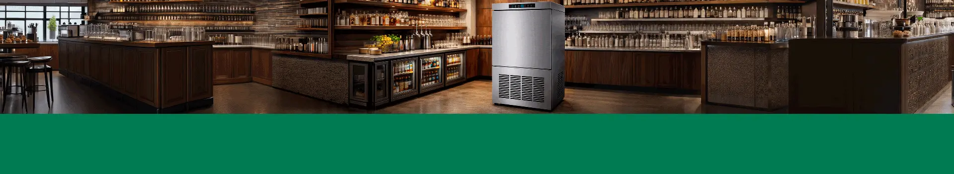 Máquina de Hielo Industrial en Cubos 60 kg por Día – 120 V