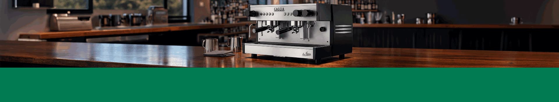 Cafetera Industrial Gaggia La Nera - Dos Grupos - 240 Tazas por Hora - Cafetera Italiana